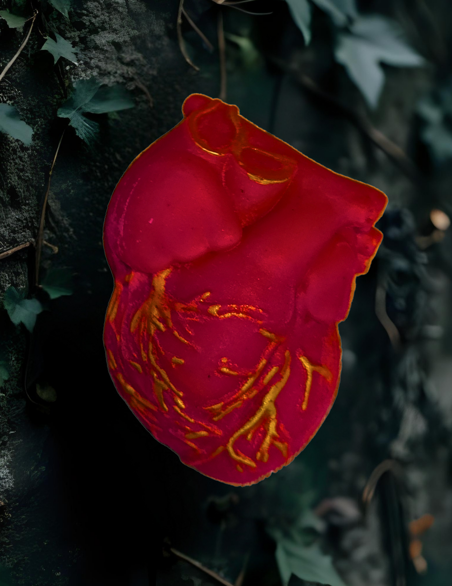 Anatomical heart wax melt