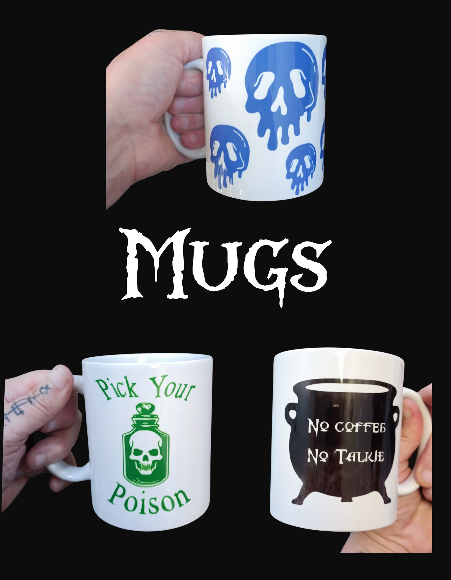 Mugs various designs