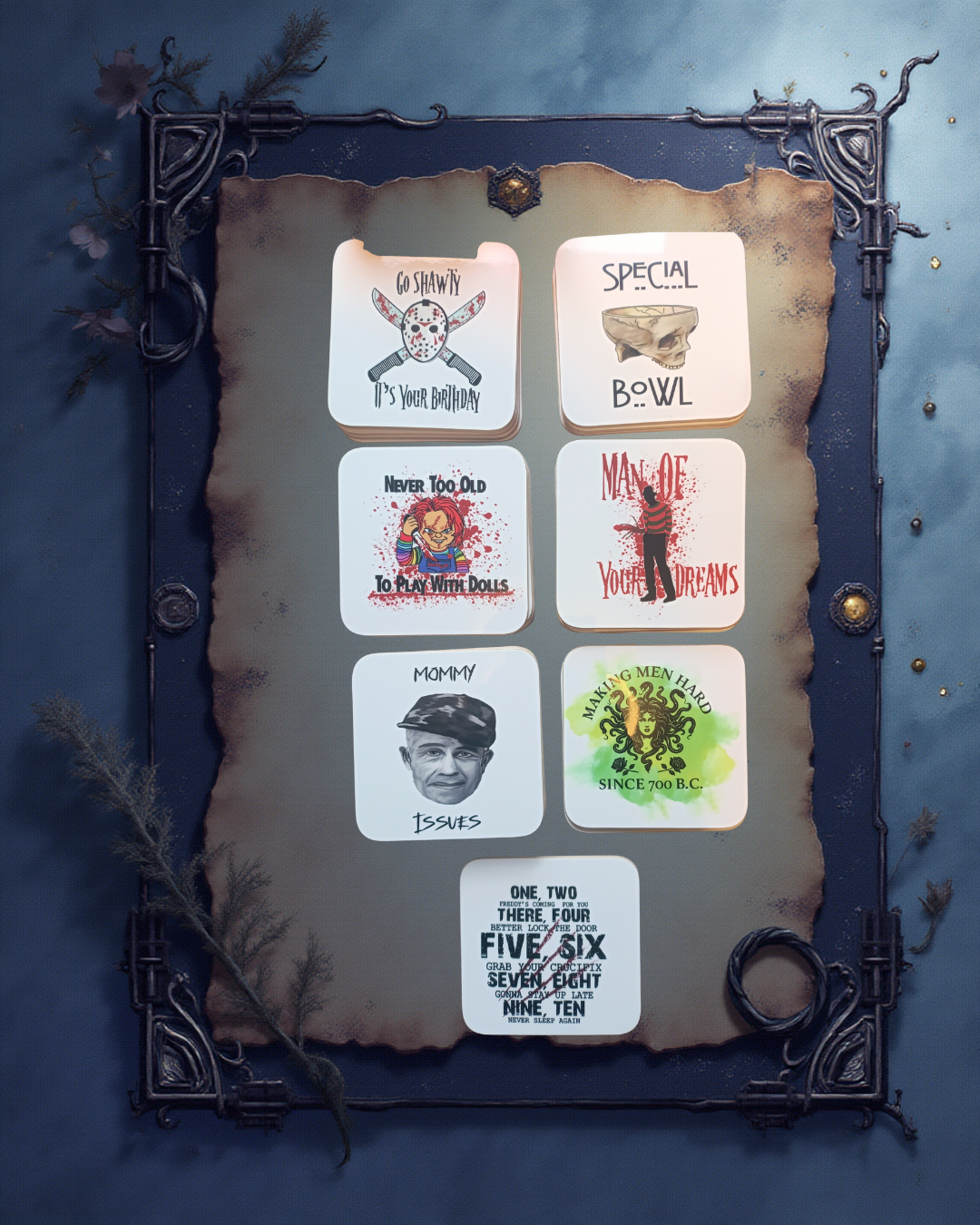 Coasters hardboard glossy