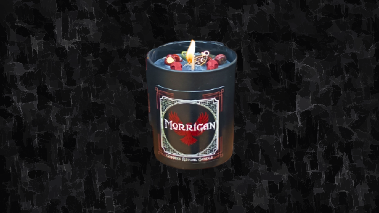 Luxury Morrigan Goddess Ritual Candle